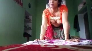 Rajasthani Wife Sex Doggy Pose Moans When Boobs